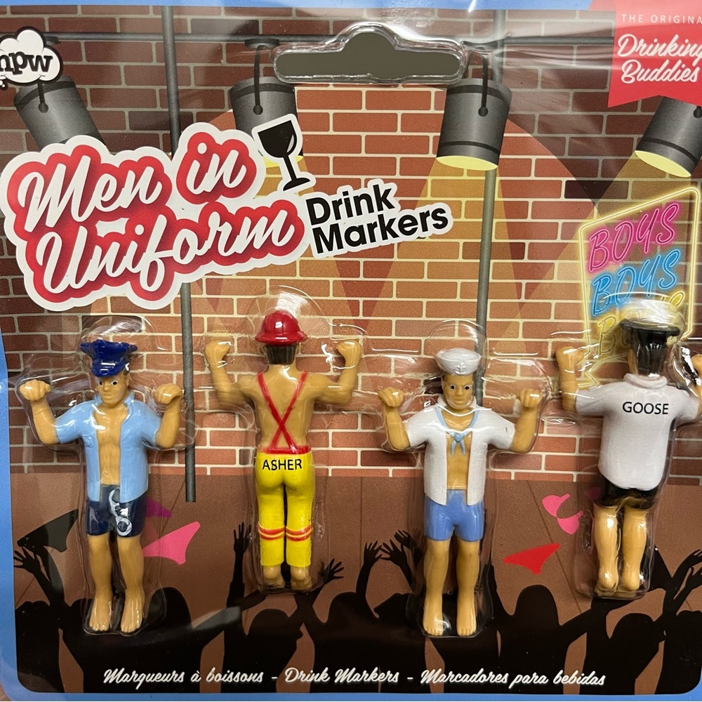 Men in Uniform Drink Markers